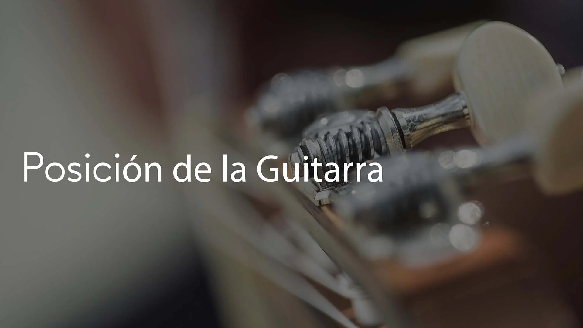 Posición de la guitarra