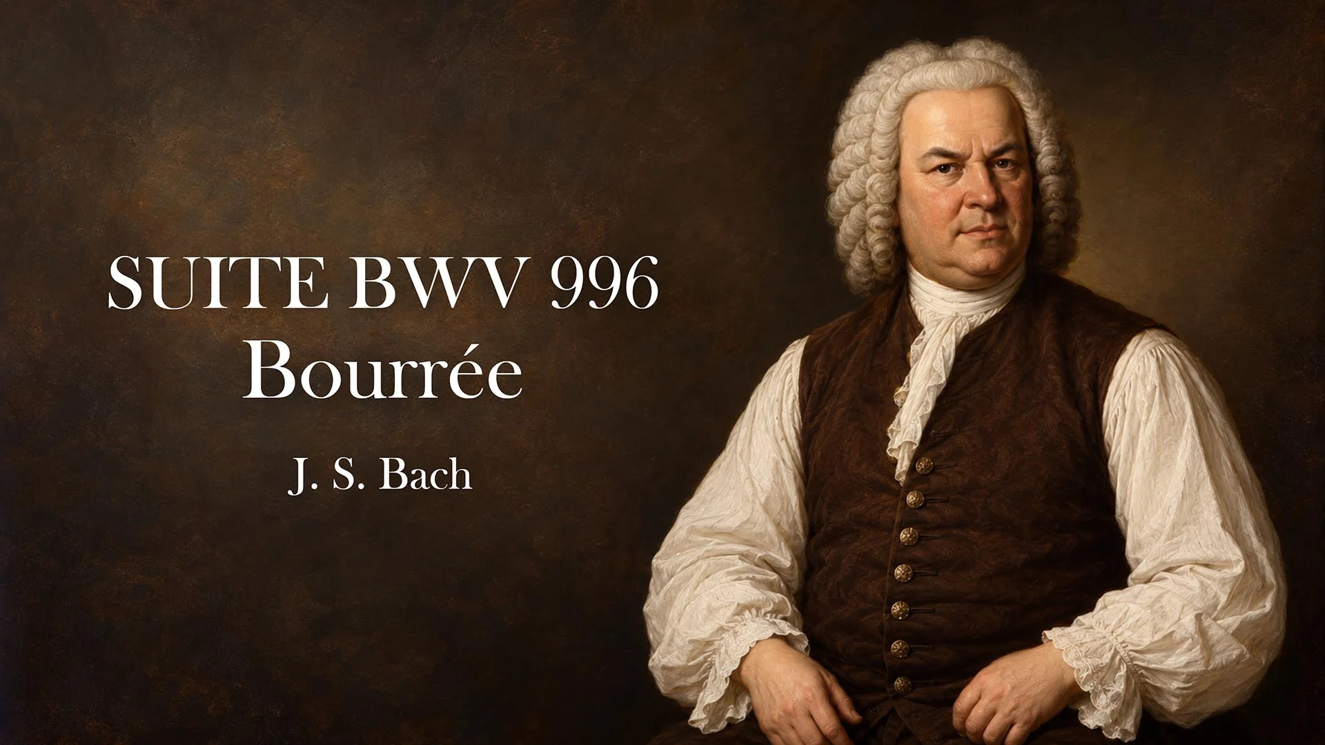 Suite en mi menor, BWV 996. Bourrée